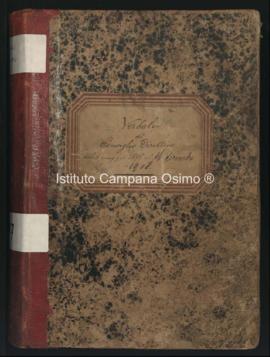 Libro dei verbali delle adunanze della commissione direttiva del Collegio Convitto Campana